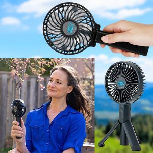 2-u-1 punjivi prijenosni mini ventilator sa stativom | HANDCOLIO