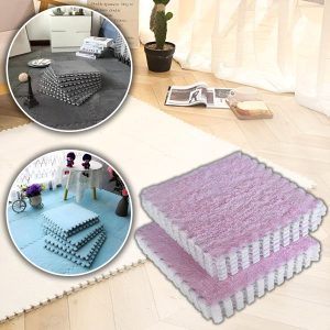 Plišane podne puzzle pločice - paket od 10 komada, 30x30 cm, protuklizne | FLUFFTILE