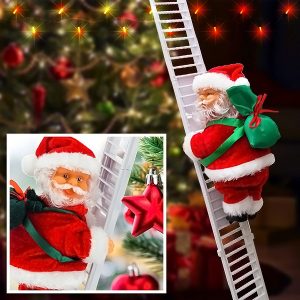 Djed Mraz se penje uz ljestve | LADDERSANTA