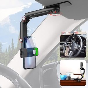 Uvlačivi držač mobitela za auto - 360° rotacija, neklizajući | VISORDOCK