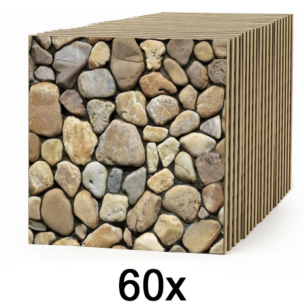 6x 3D zidne pločice s efektom kamena – odlijepi i zalijepi | STONEBLOCKS