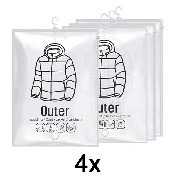 1x Viseće vakuumske vreće za pohranu – (4 kom) | VACUHANG