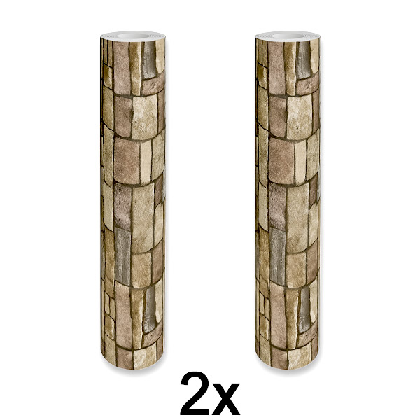 2x Stilizirana 3D Tapeta – Jednostavna Transformacija Zidova | WALLCORWRAP