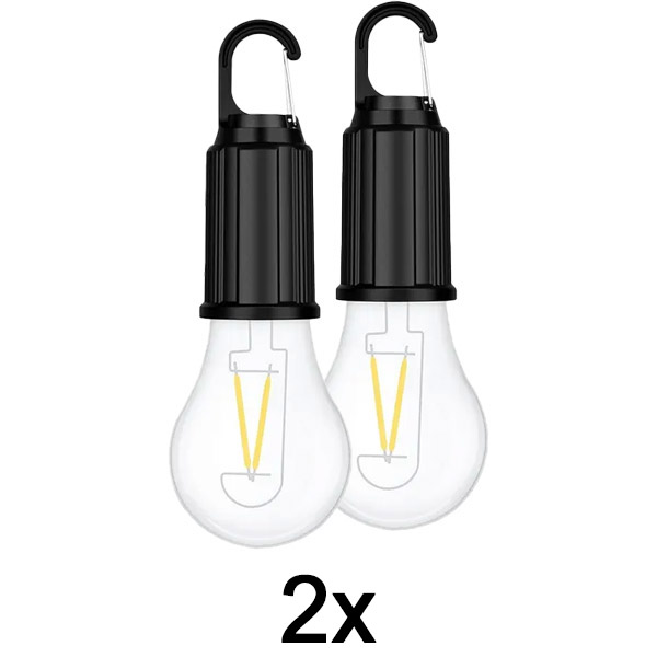 1x Bežične punjive žarulje (Set od 2, do 8 sati) | LUMINKA