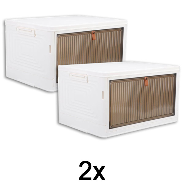 2x Kutija za pohranu s poklopcem – spremna za 2 minute, bez alata | ORGABOX