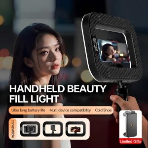 LED prstenasto svjetlo 29 cm - 2500K-8500K, baterija, držač za telefon | LUMIRING