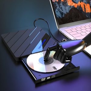 Vanjski DVD pogon + USB hub - 4 porta, SD kartica, USB-C | LAPDISC